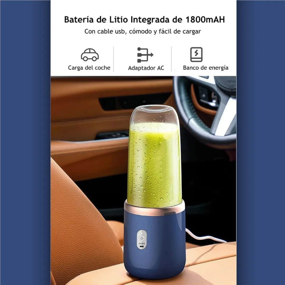 Mini Licuadora Portatil Recargable